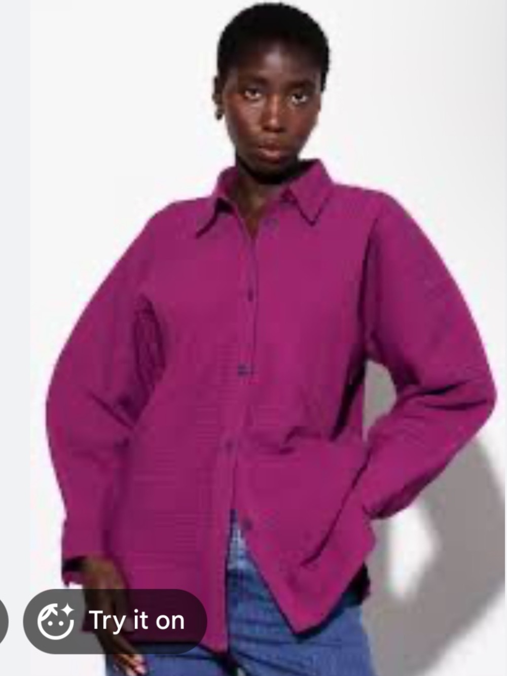 Mara Hoffman Melina Magenta Button-Down Shirt - XS - NWOT
